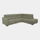 Malibu - RHF Power Recliner Corner Sofa, Fabric Mega Olive Green - FAB-MGA-11