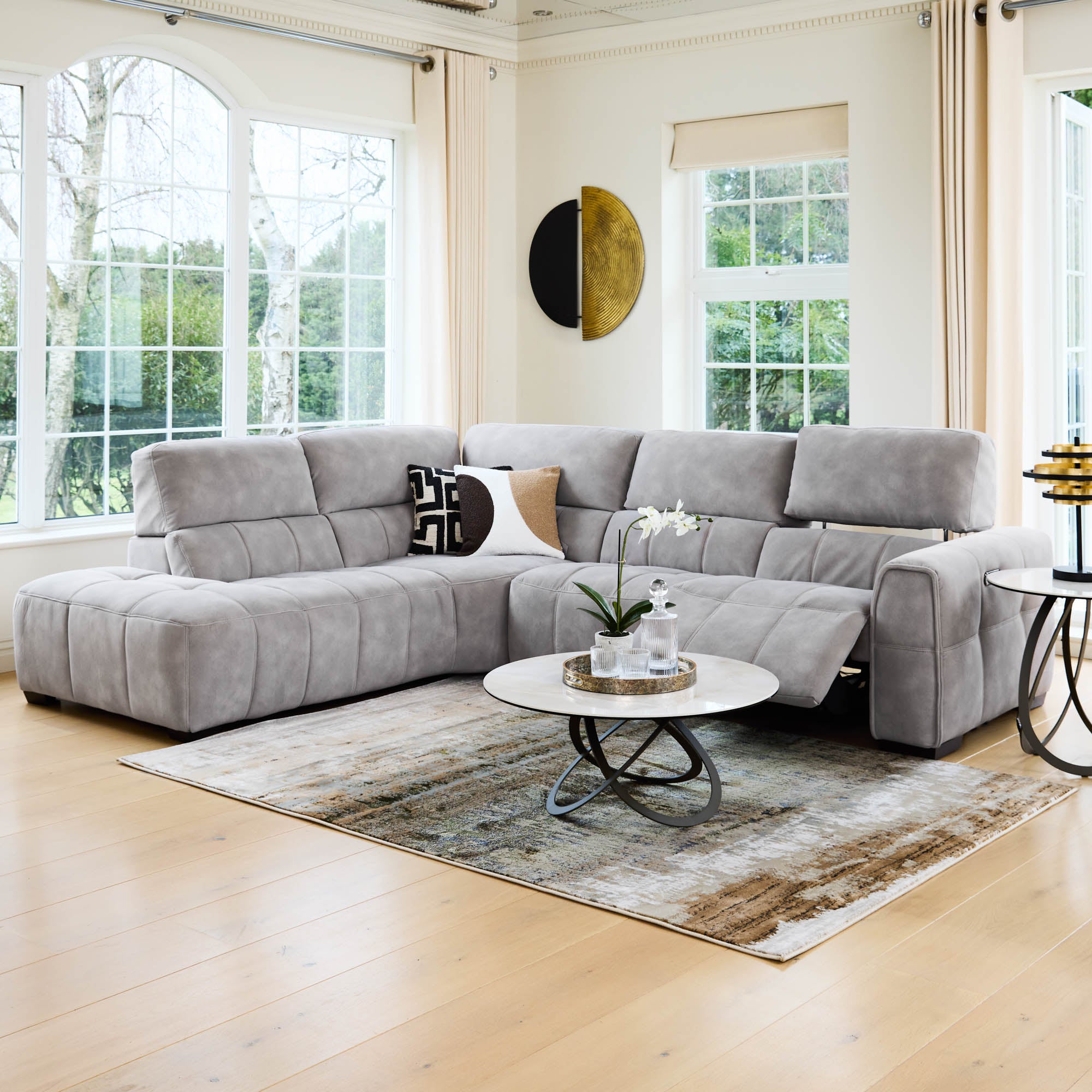 Michigan - LHF Power Recliner Corner Group Sofa, Fabric