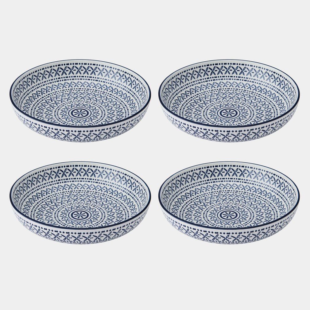 Mikasa Blue Mediterranean - Pasta Bowls, Set of 4