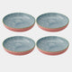 Mikasa Blue & Red Leaf - Pasta Bowls, Set of 4