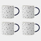 Mikasa Spotty - Mugs, Set of 4