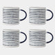 Mikasa Striped - Mugs, Set of 4