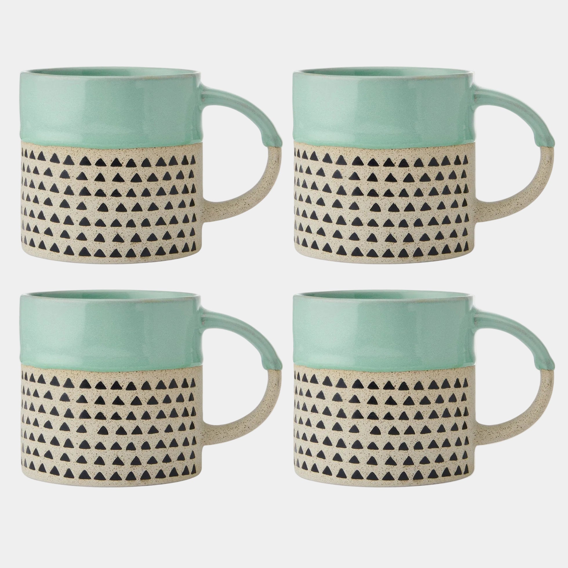 Mikasa Glaze Green - Mugs, Set of 4