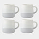 Mikasa Glaze Grey - Mugs, Set of 4