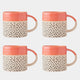 Mikasa Glaze Orange - Mugs, Set of 4