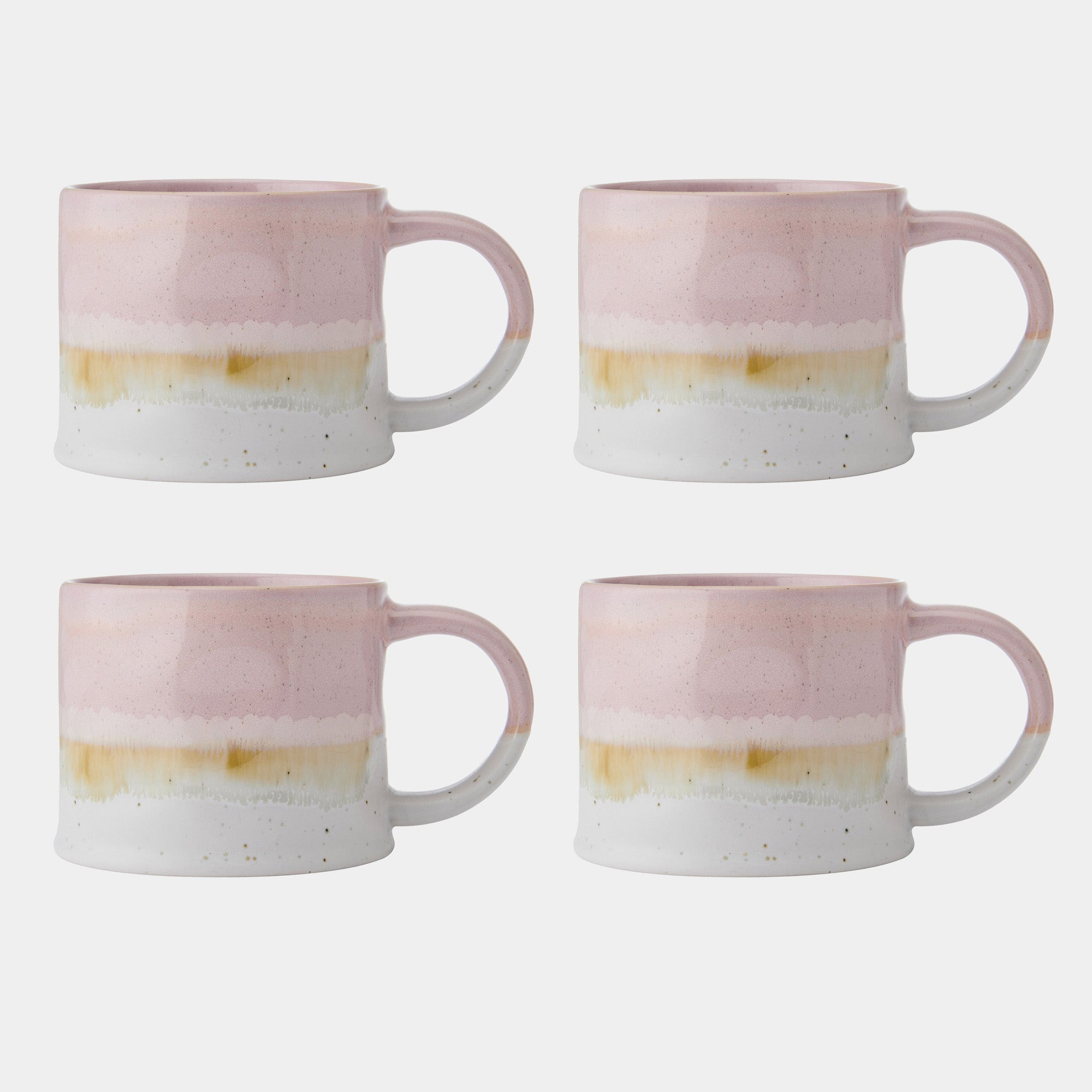 Mikasa Glaze Pink - Mugs, Set of 4