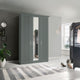 Milton - 3 Door Wardrobe, 1 Mirror