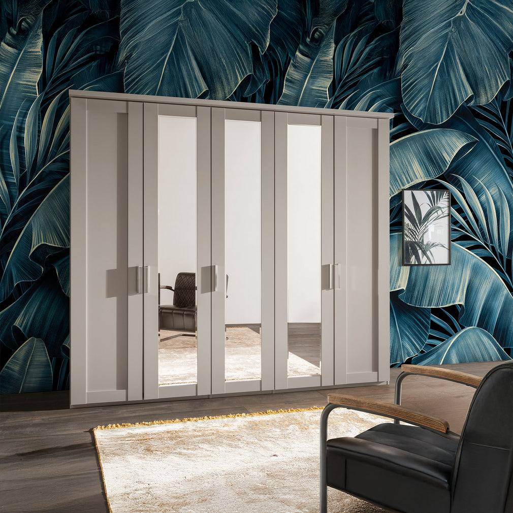 Milton - 5 Door Wardrobe with Mirrors