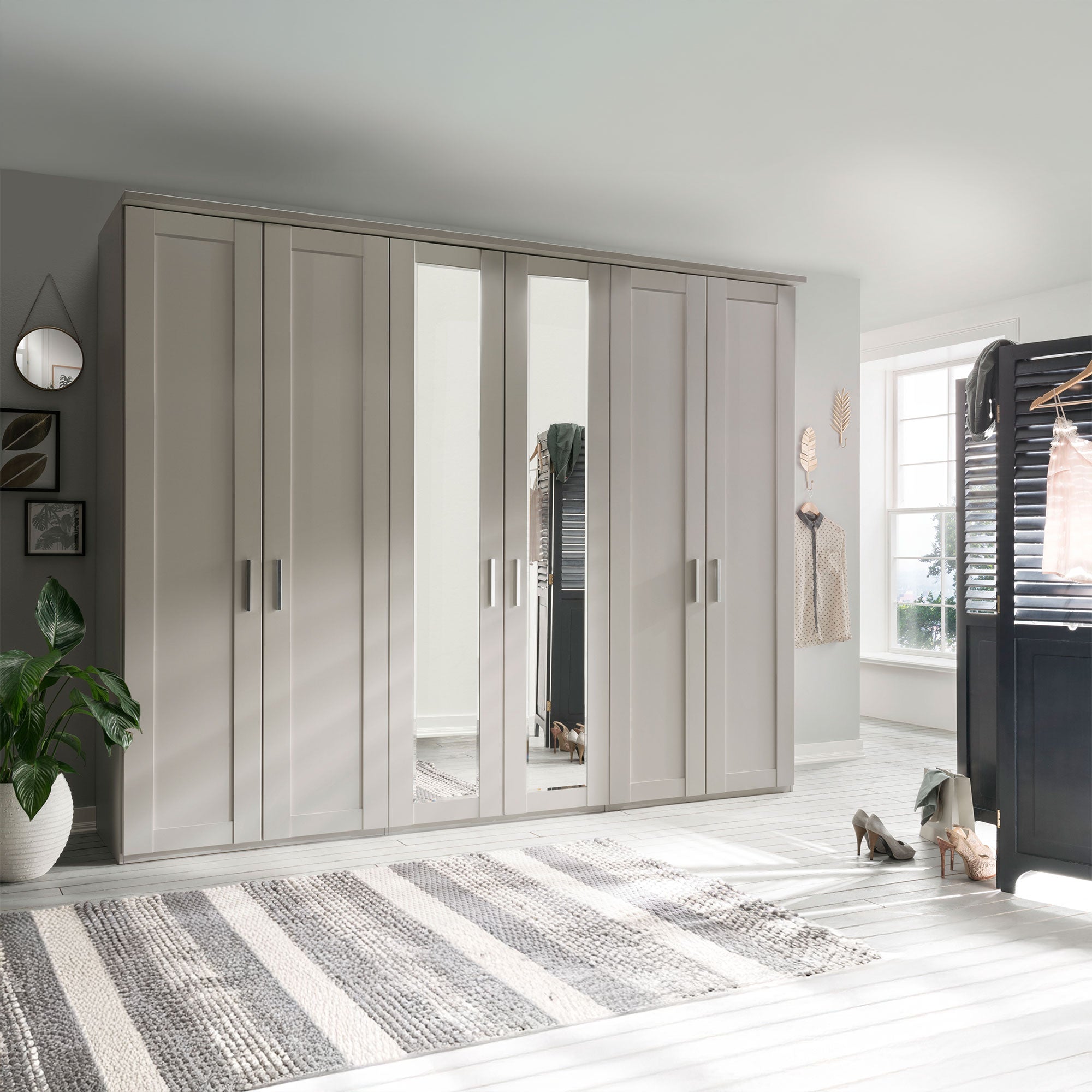 Milton - 6 Door Wardrobe with Mirrors