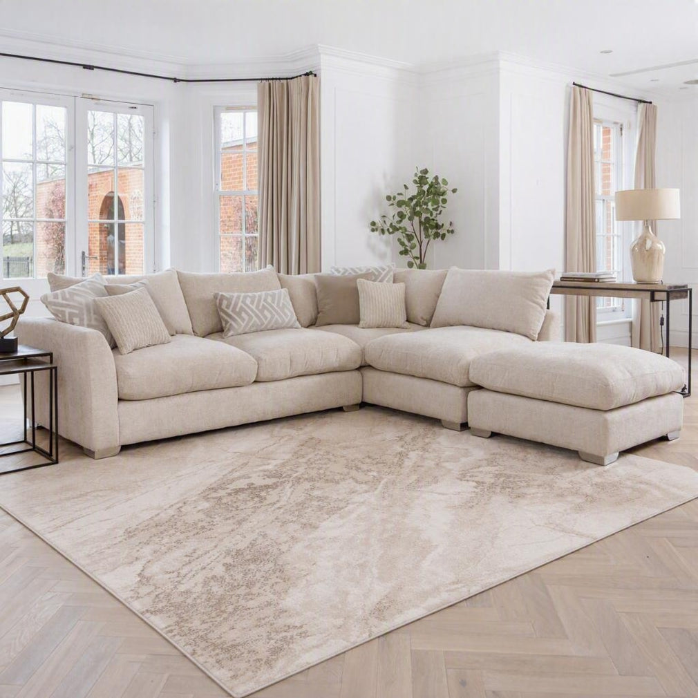 Mirage Haze Beige - Patterned Rug