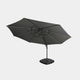 St Tropez - 3.3m Round Parasol in Grey With LED Lights, Cover & Base