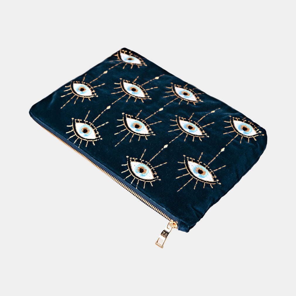 Elizabeth Scarlett Mystical Eye - Everyday Pouch, Ink Blue