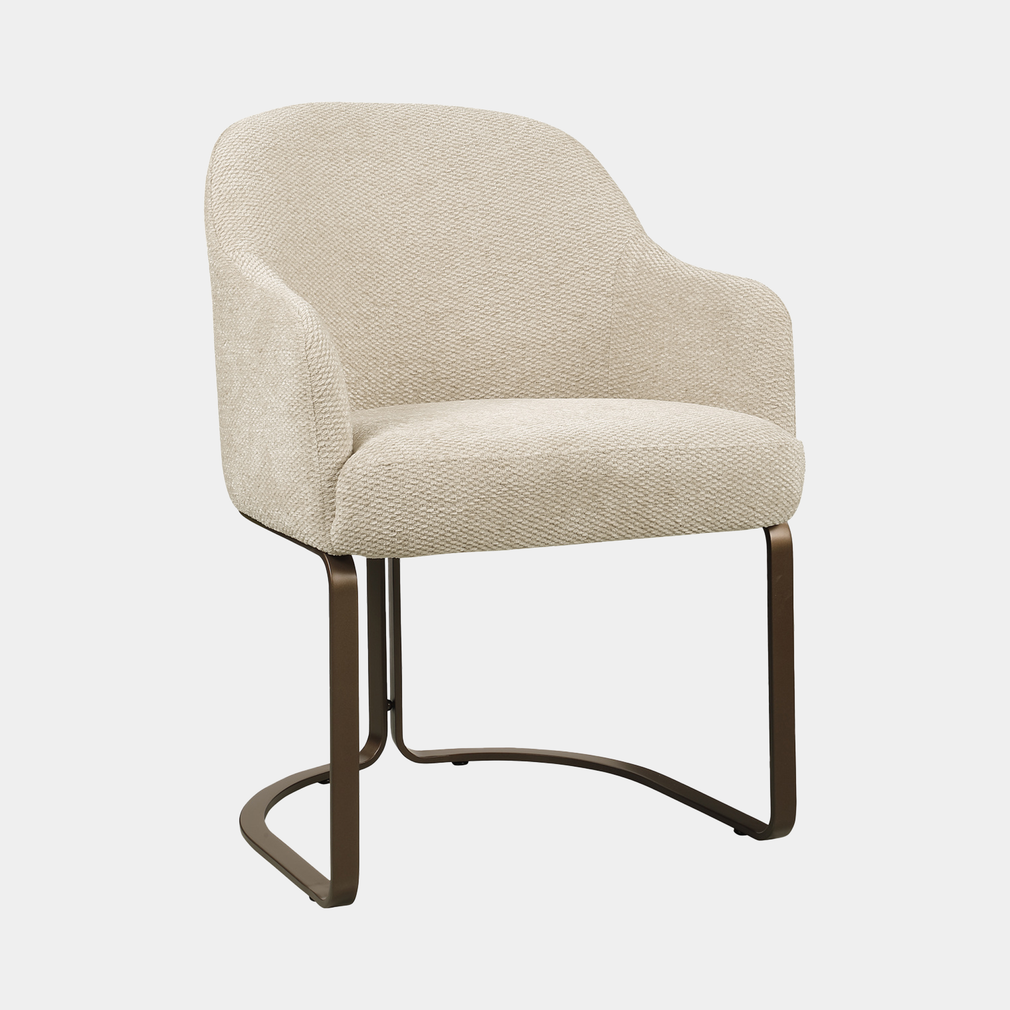 Felix - Dining Chair, Fabric Natural Boldweave