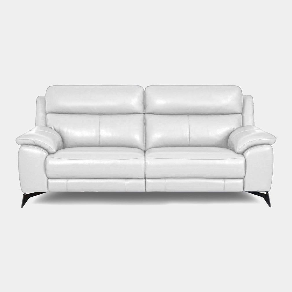 Miura - 2.5 Seat Power Recliner Sofa, Leather NC-774D Star White