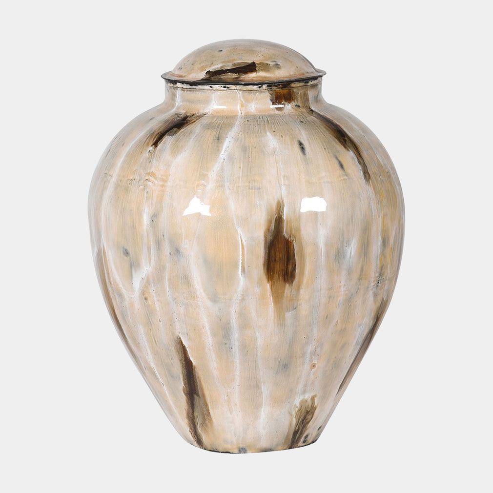 Dune - Enamel Vase, Neutral