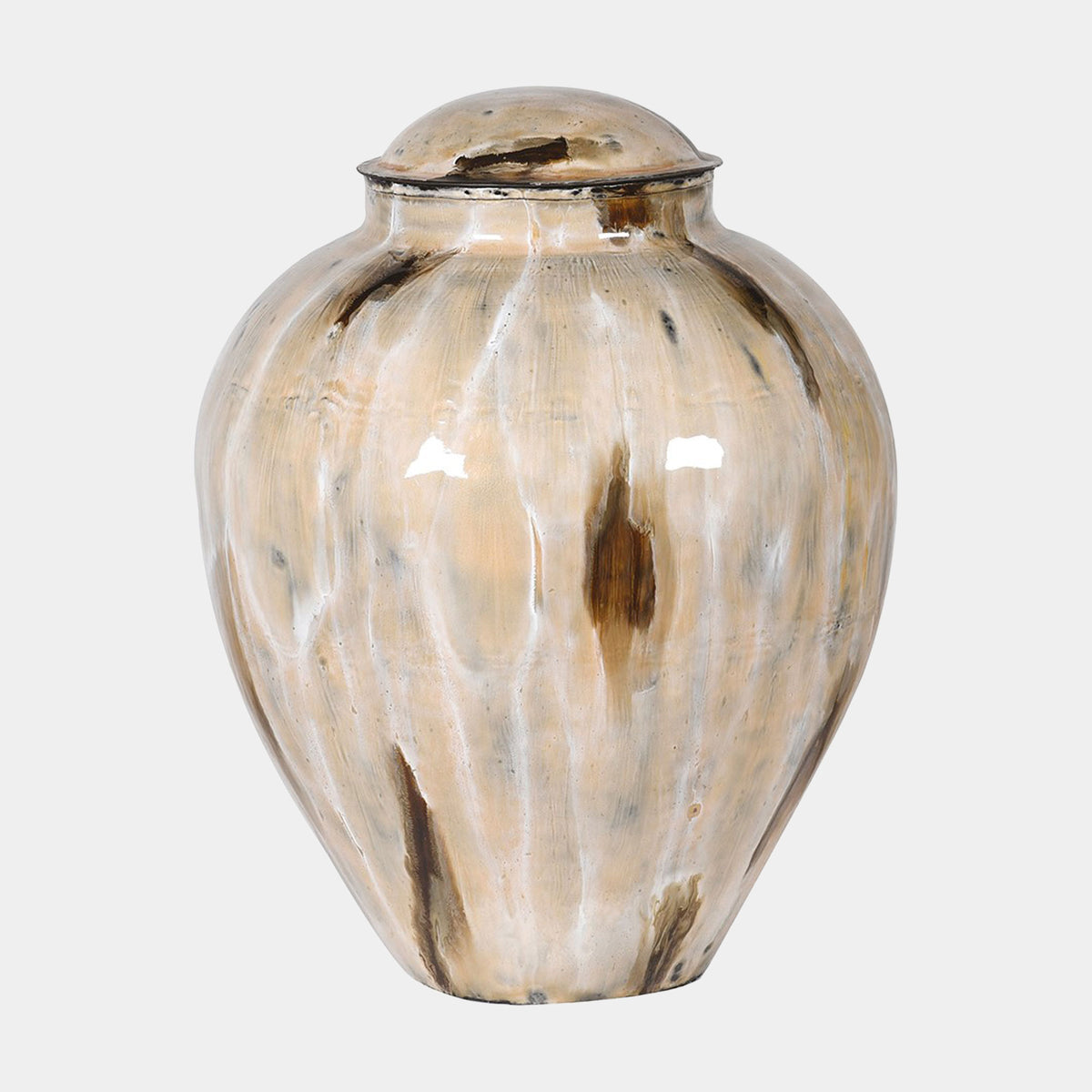 Dune - Enamel Vase, Neutral