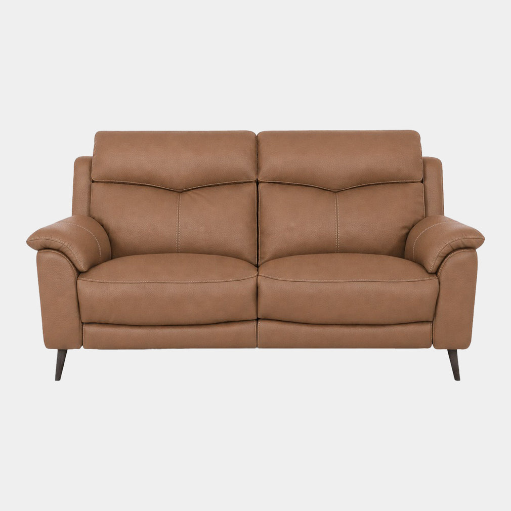 Columbia - 2.5 Seat Power Recliner Sofa With USB, Leather Pecan-Brown - NWS-334E