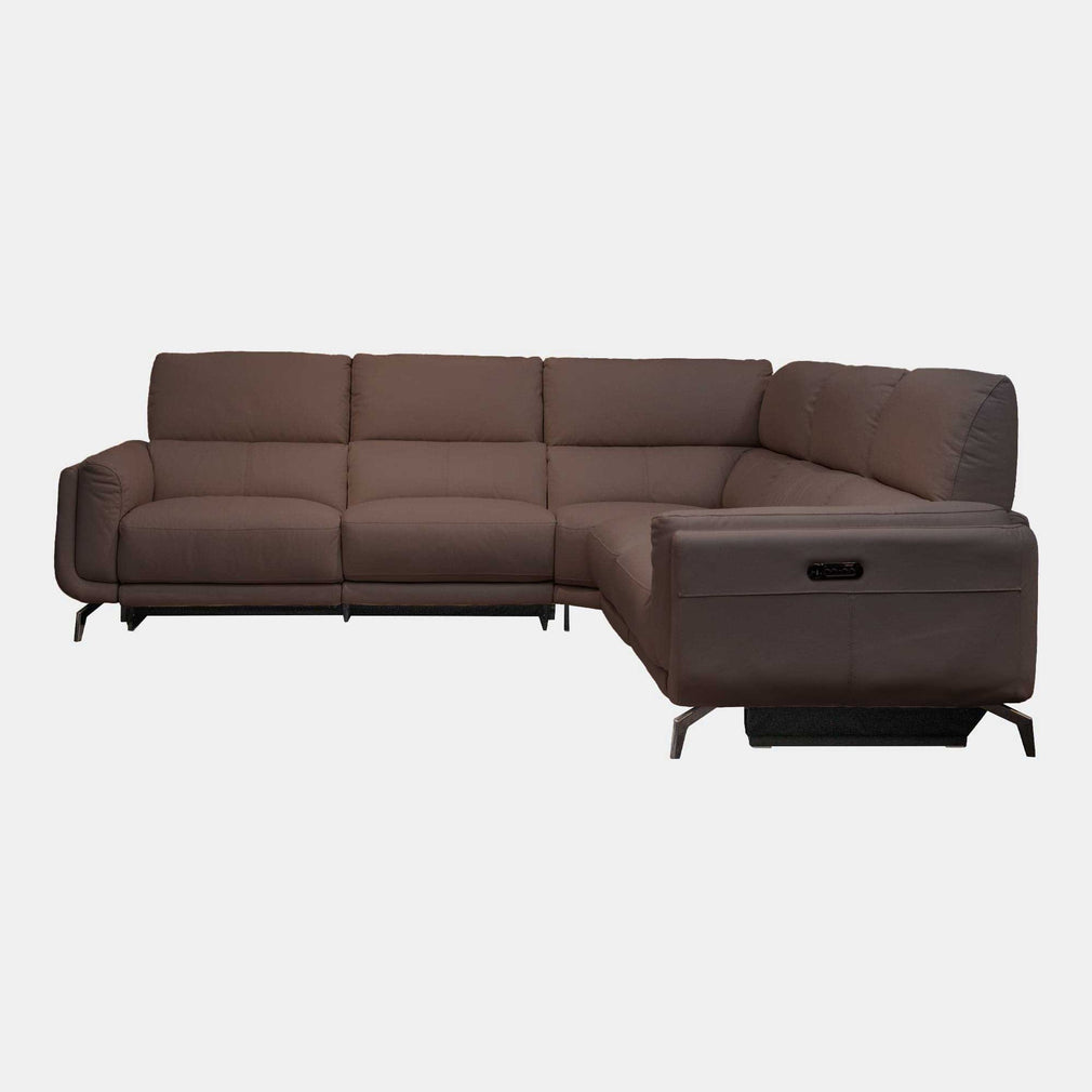 Harvard - Power Recliner Corner Group Sofa, Leather NWS 512E Cacao Brown