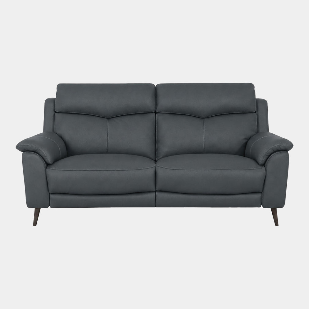Columbia - 2.5 Seat Power Recliner Sofa With USB, Leather Shale Grey - NWS-517E