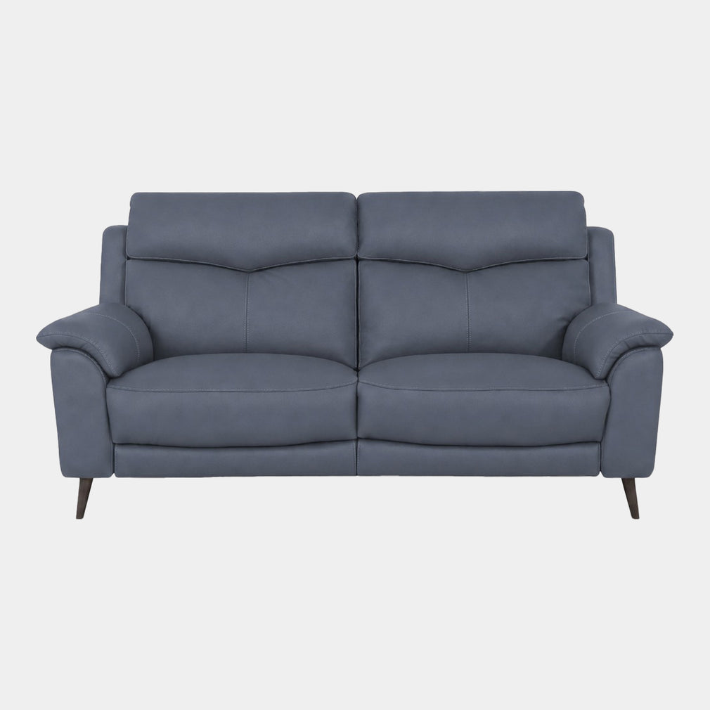 Columbia - 2.5 Seat Power Recliner Sofa With USB, Leather Ocean Blue - NWS-518E