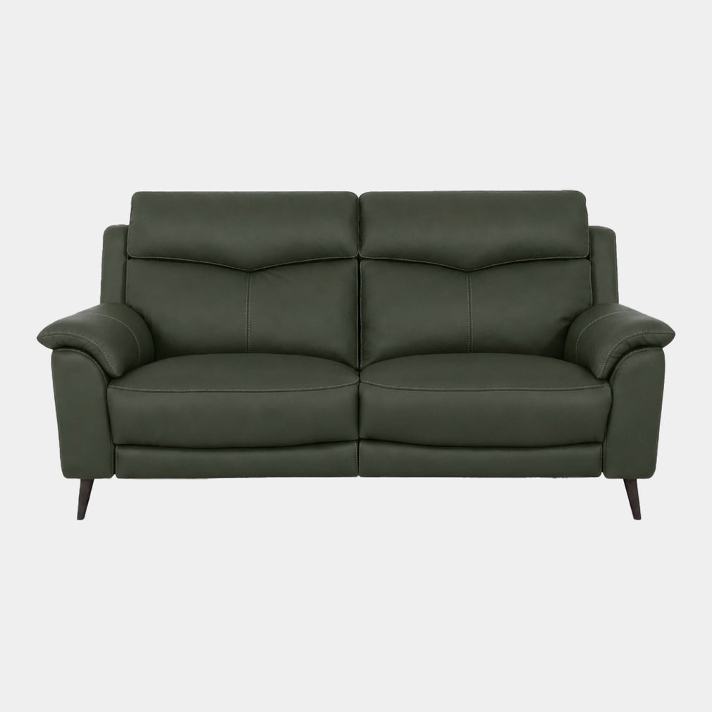 Columbia - 2.5 Seat Power Recliner Sofa With USB, Leather Dark Olive - NWS-548E