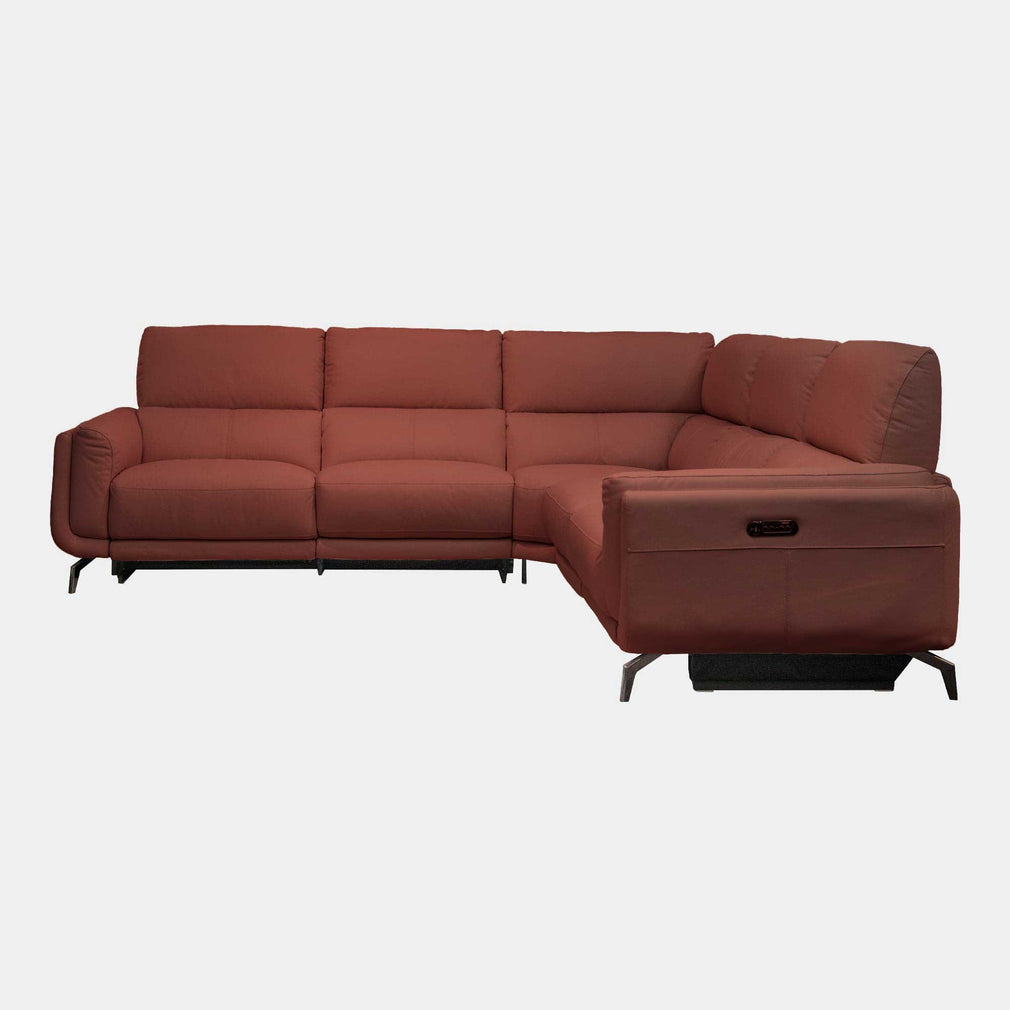 Harvard - Power Recliner Corner Group Sofa, Leather NWS 605D Warm Brown