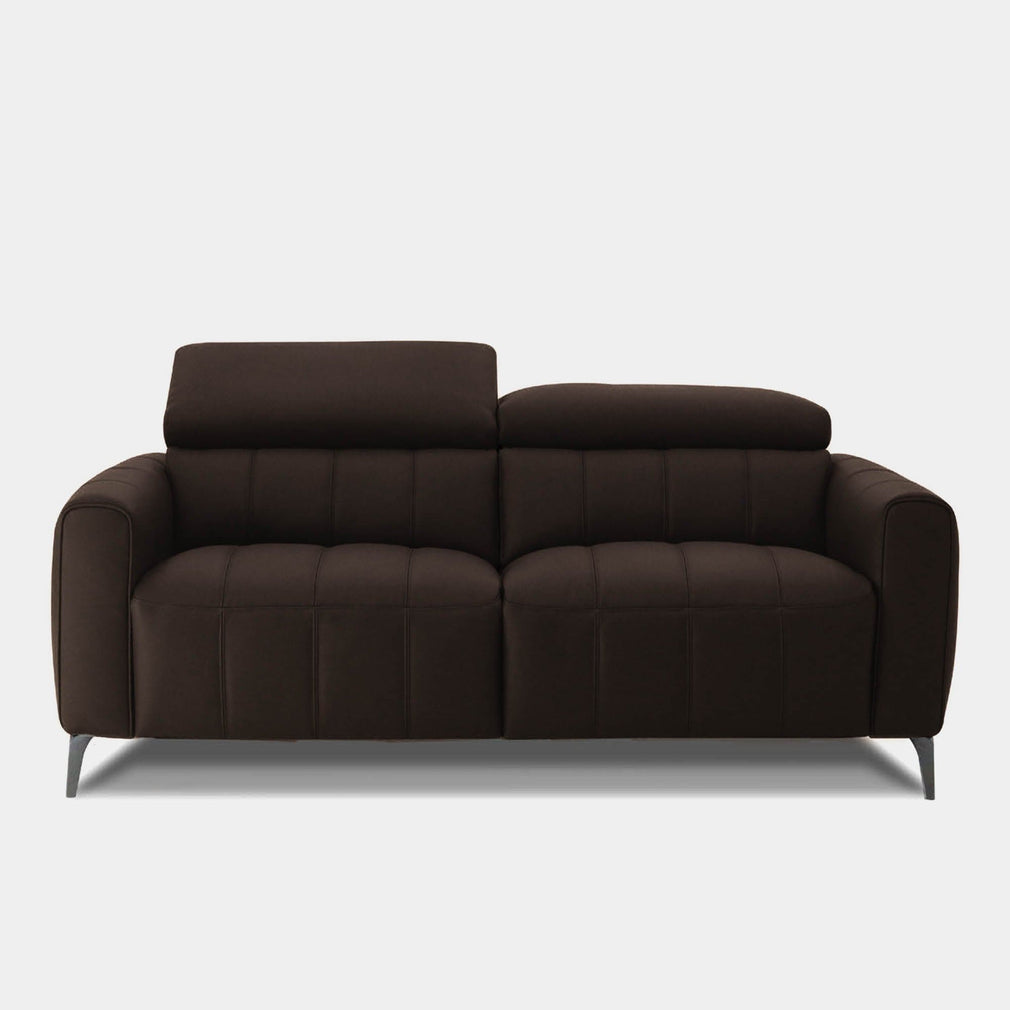Veyron - 2 Seat Power Recliner Sofa, Leather NWS 1748 Dark Chocolate