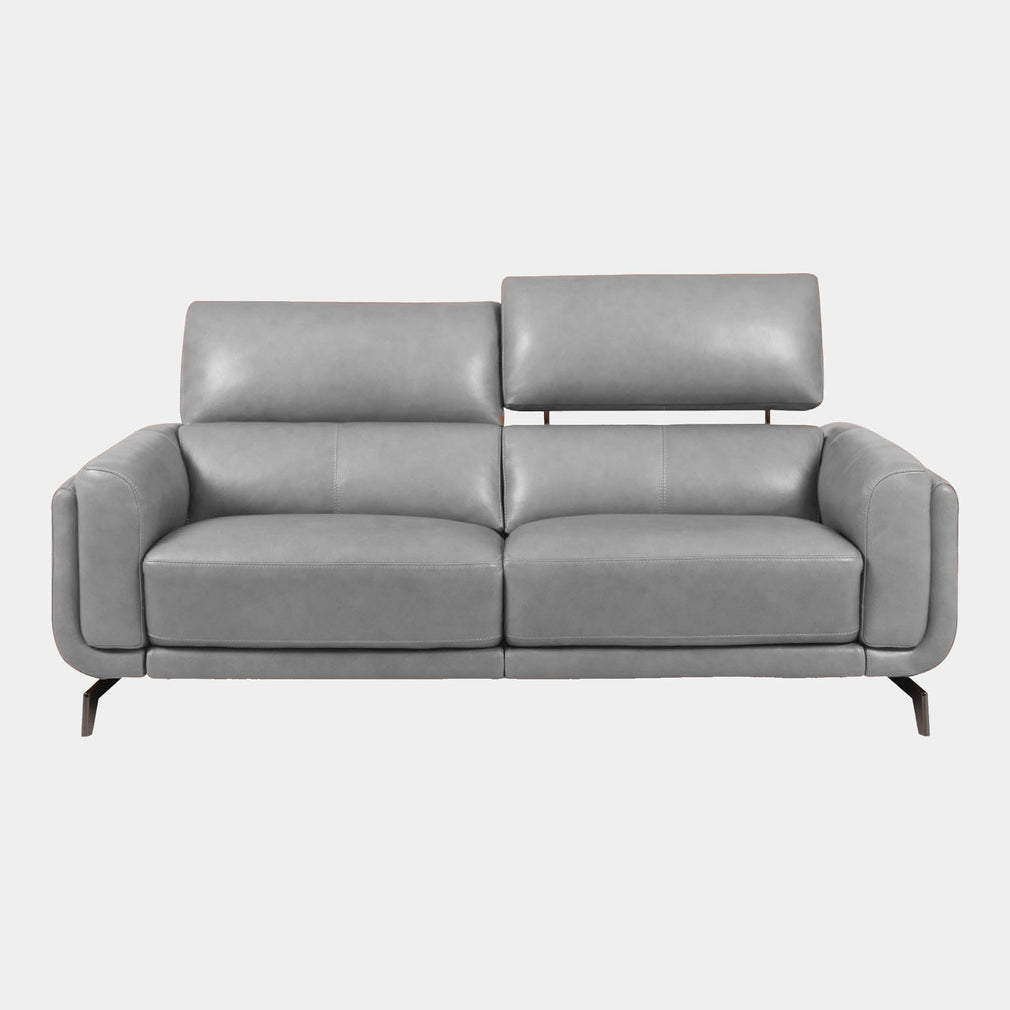 Harvard - 2 Seat Sofa, Leather NWS 516E Light Grey