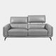 Harvard - 2 Seat Sofa, Leather NWS 516E Light Grey