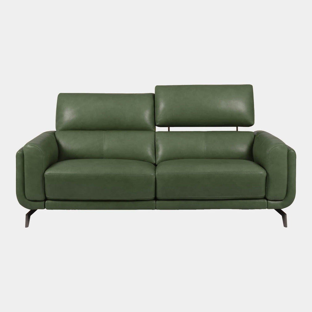 Harvard - 2 Seat Sofa, Leather NWS 532E Olive Green