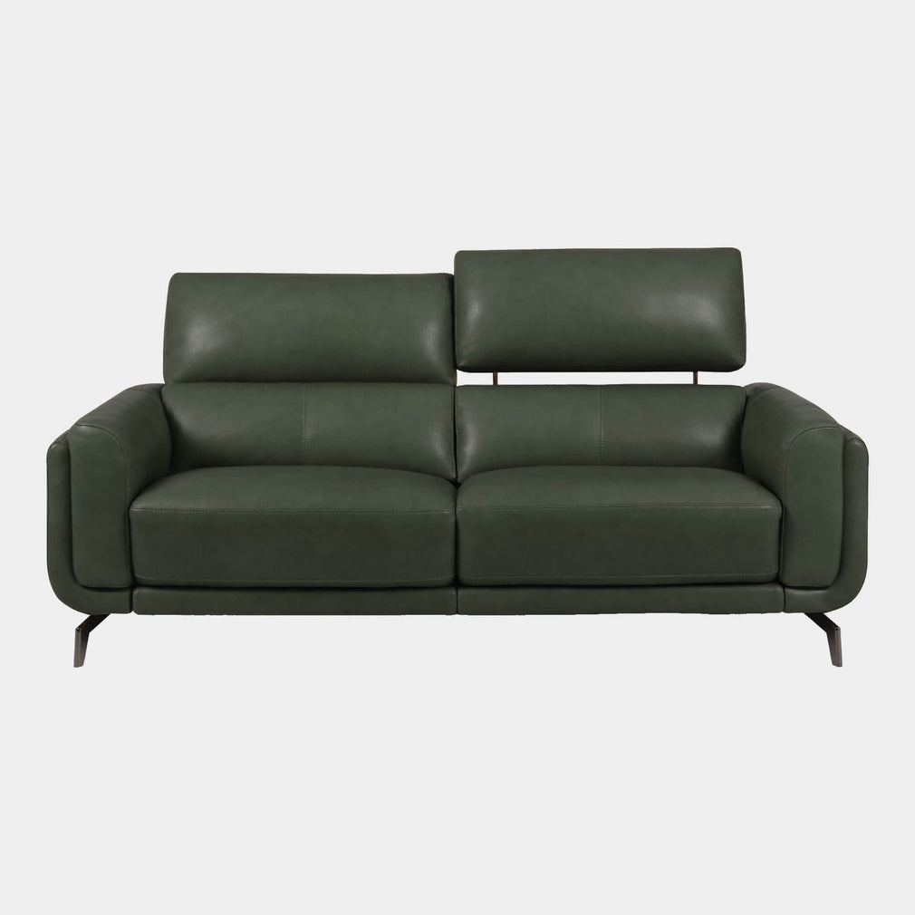 Harvard - 2 Seat Sofa, Leather NWS 548E Dark Olive