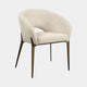 Iris - Dining Chair, Fabric Natural Linear