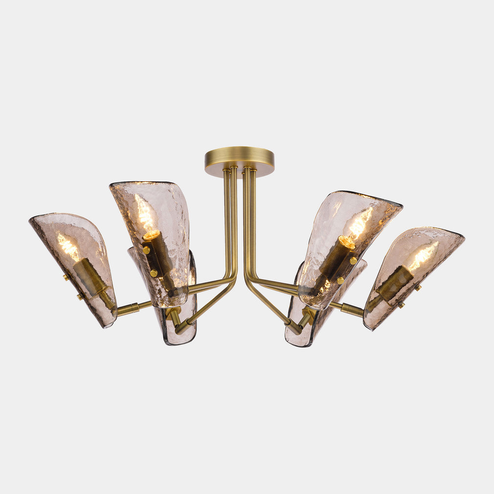 Penne Brass - Ceiling Light, 6 Light