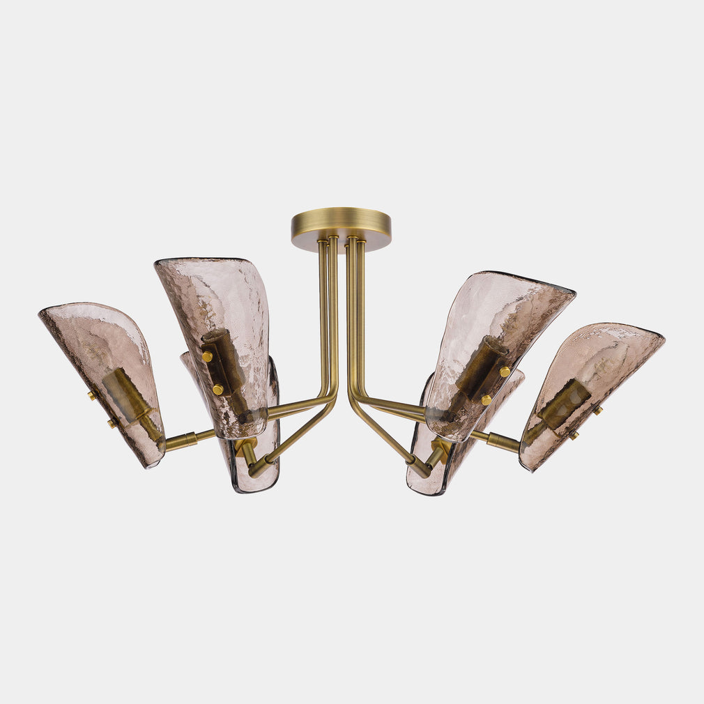Penne Brass - Ceiling Light, 6 Light