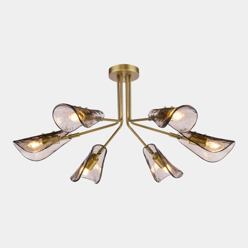 Penne Brass - Ceiling Light, 6 Light