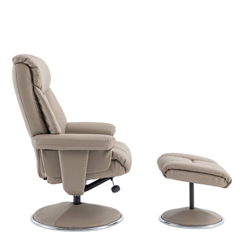 Orion - Swivel Chair & Stool, PU Leather