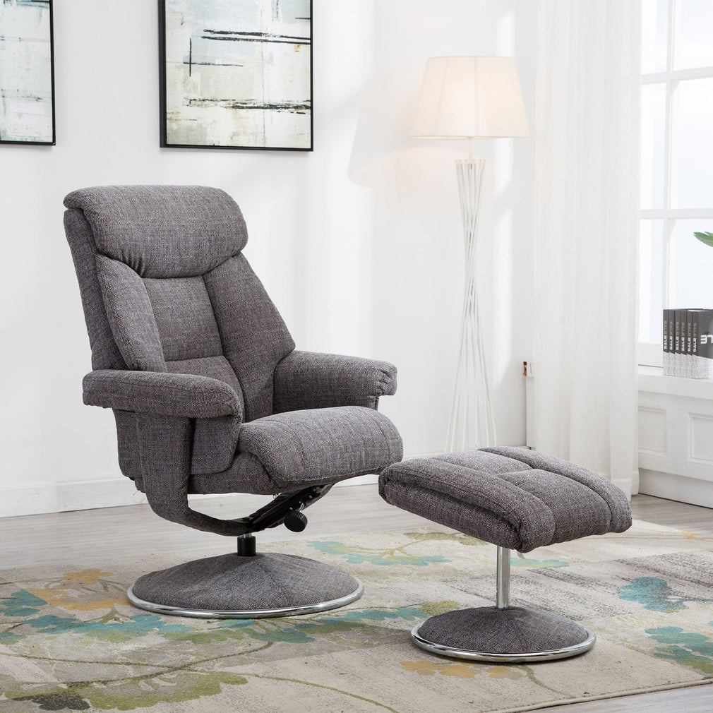 Orion - Swivel Chair & Stool, Fabric