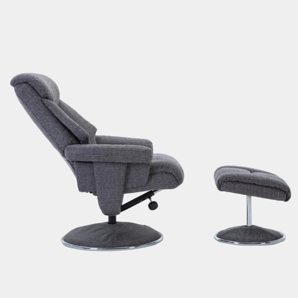 Orion - Swivel Chair & Stool, Fabric