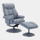 Orion - Swivel Chair & Stool, Fabric Marine