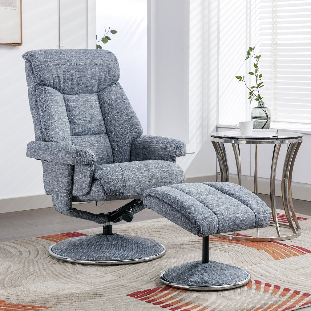 Orion - Swivel Chair & Stool, Fabric