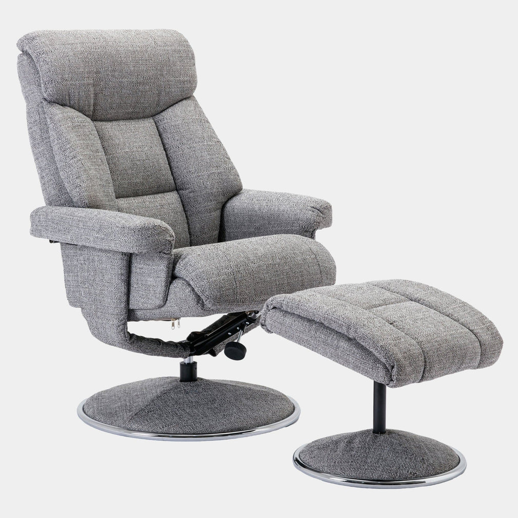 Orion - Swivel Chair & Stool, Fabric Rock