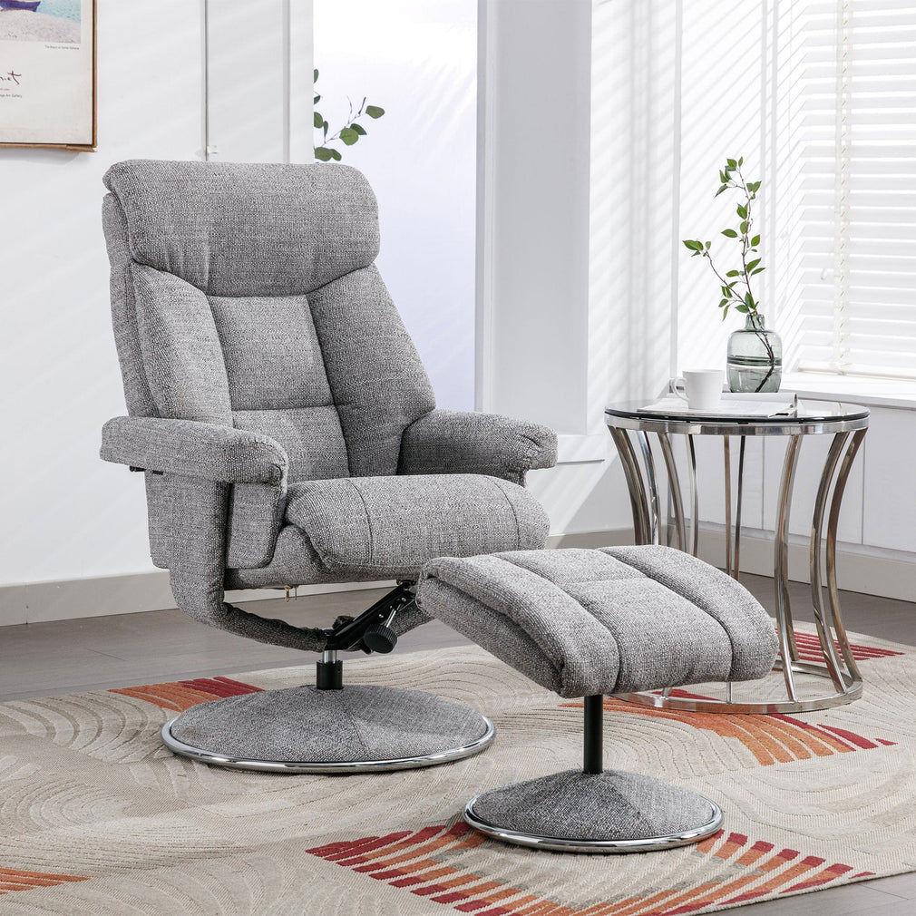 Orion - Swivel Chair & Stool, Fabric