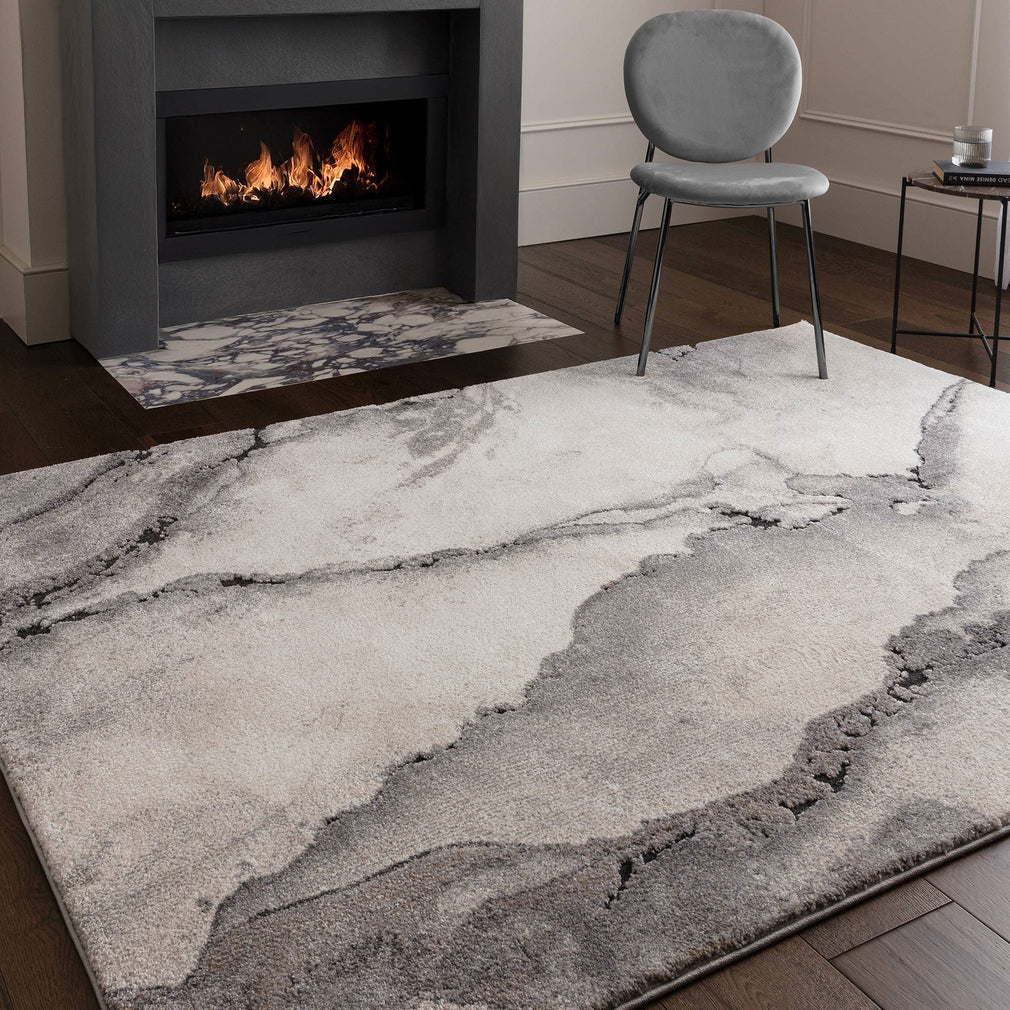 Mirage Grey - Patterned Rug
