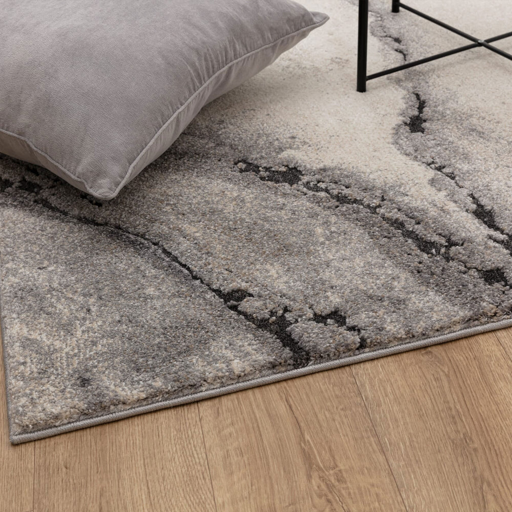 Mirage Grey - Patterned Rug