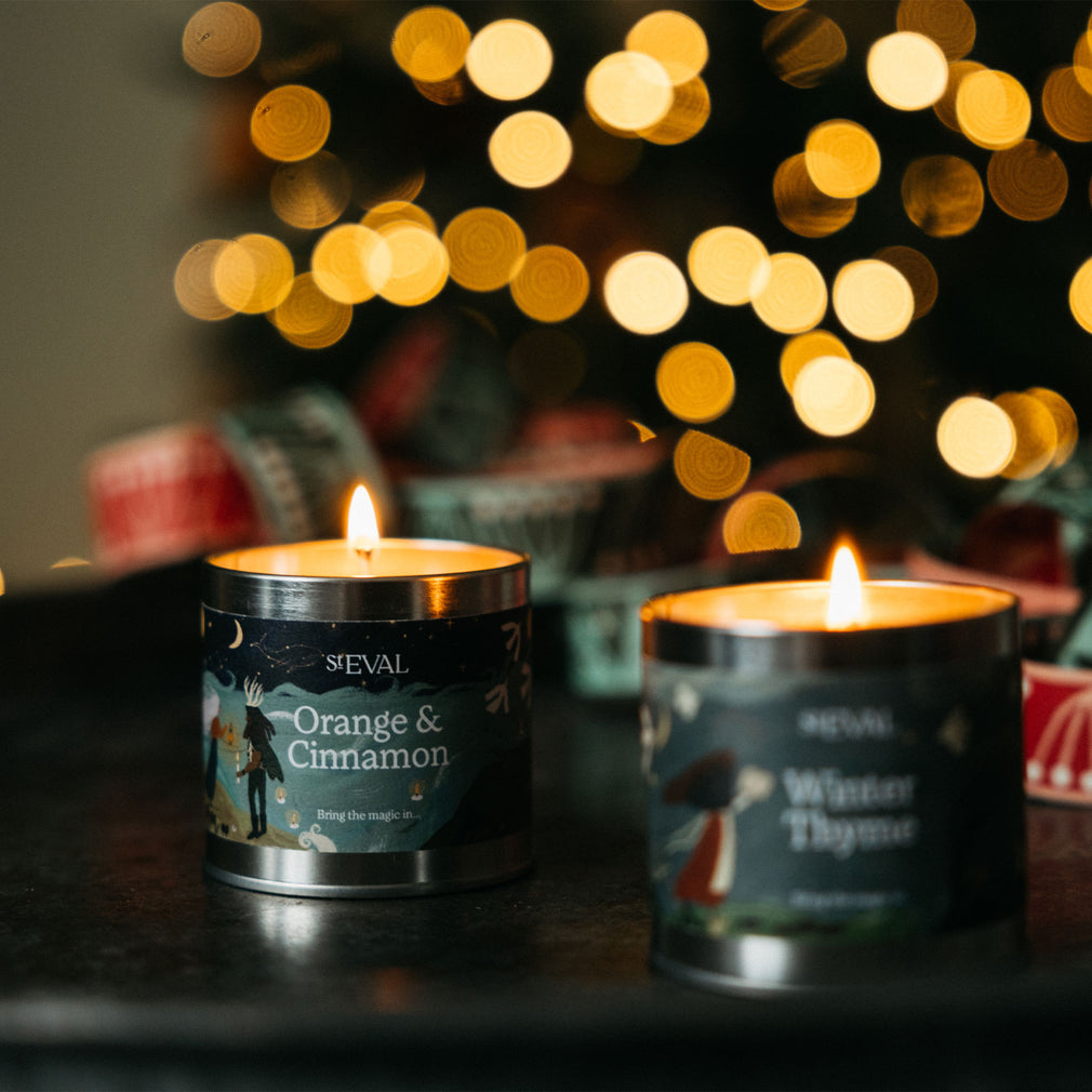 St Eval Festive Orange & Cinnamon - Festive Candle Set