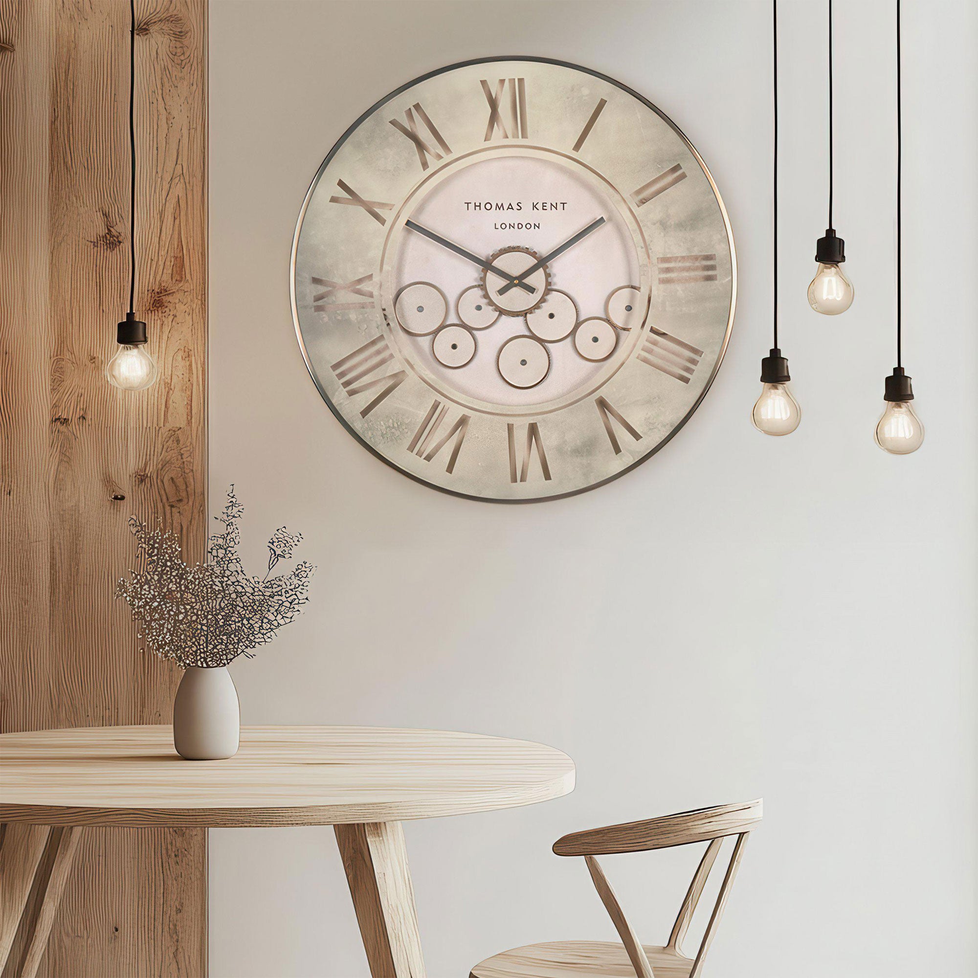 Orbit - Cog Wall Clock, Stone