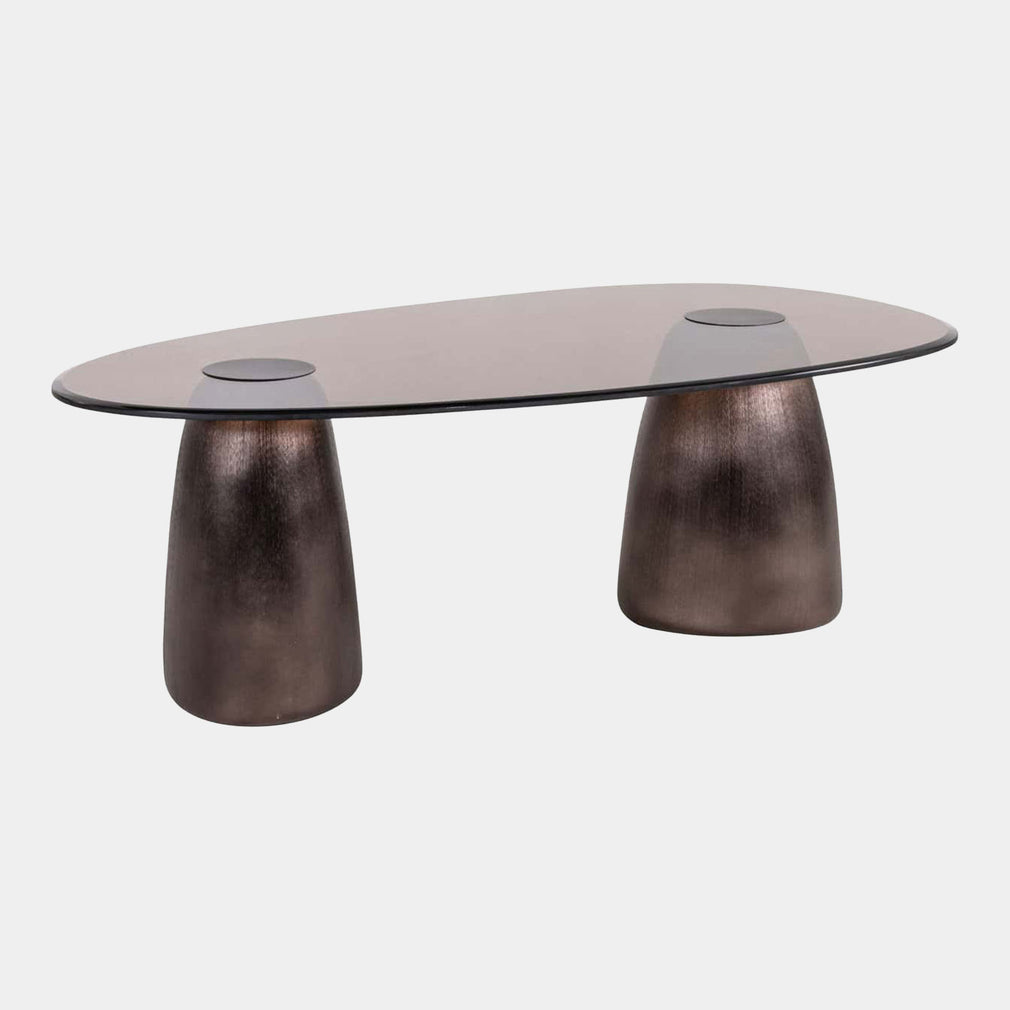 Gabriel - Bronze Oval Coffee Table