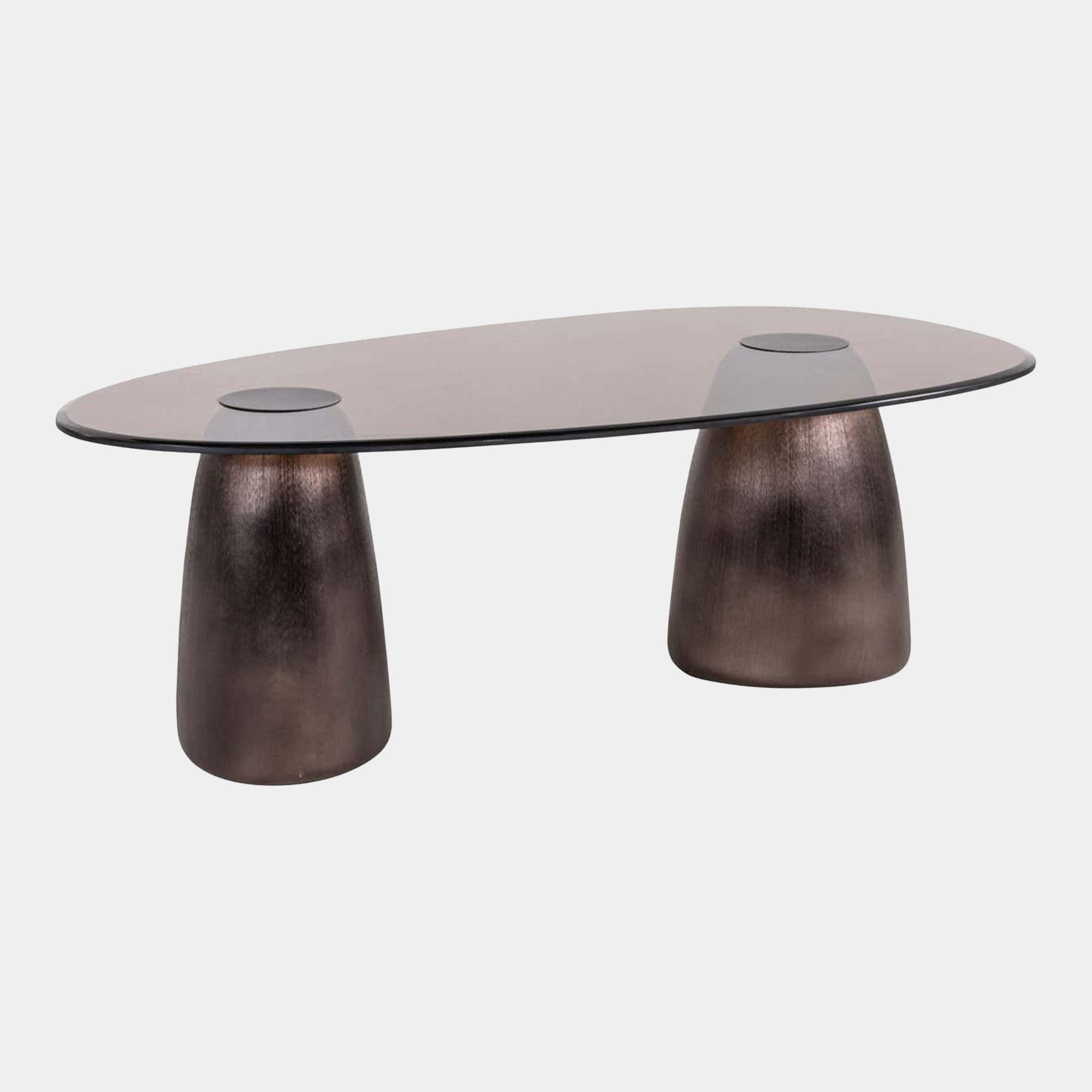 Gabriel - Bronze Oval Coffee Table