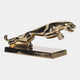 Pursuit - Gold Leopard Sculpture