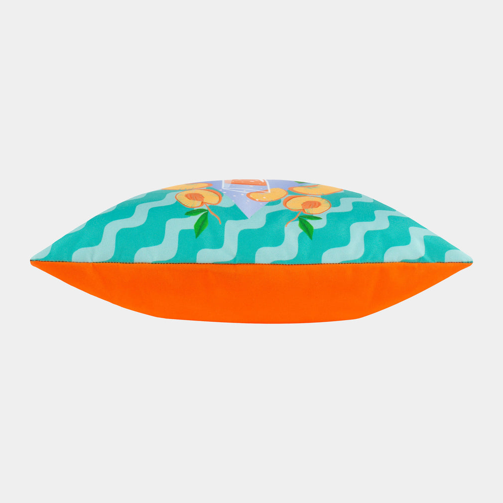 Peachy - Aqua Outdoor Cushion 43x43cm